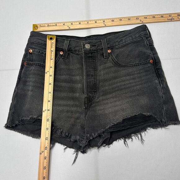 Levi’s Black Size 27 Denim Womens Premium Quality Vintage Shorts - Picture 4 of 5